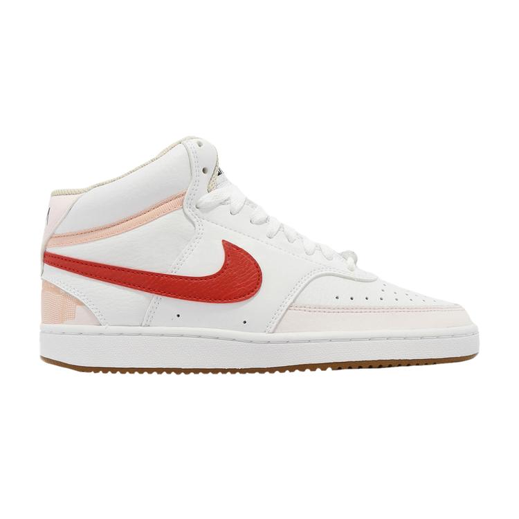Wmns Court Vision Mid 'White University Red'